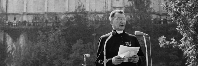 Un discours de Jean Rodhain au sanctuaire